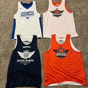Nike Men’s Basketball Tank Tops Bundle - White, Blue, Navy, Orange